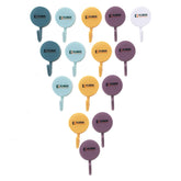 Kuber Industries Sticky Hooks For Wall|Durable & Rust-Proof|Self Adhesive Hook For Easy Installation|Multi-Purpose Wall Hooks For Bathroom, Kitchen, Bedroom|Pack of 15|1601|Multicolor